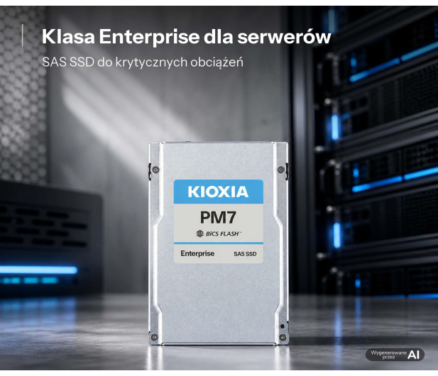 KIOXIA 30,72TB 2,5" SAS 24Gb/s PM7-R - 1597297 - zdjęcie 2